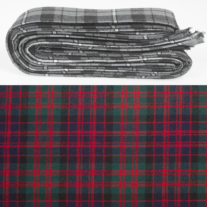 Wool Strip Ribbon in MacDonald Modern Tartan - 5 Strips, Choose your Width