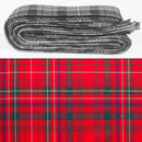 Wool Strip Ribbon in MacDonald of Staffa Modern Tartan - 5 Strips, Choose Your Width, perfect for wedding decorations and crafting.