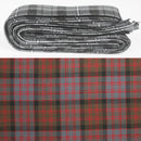 Wool Strip Ribbon in MacDonald Weathered Tartan - 5 Strips, Choose your Width - Perfect for weddings and trimmings, showcasing a fine weight wool with a charming raw edge.