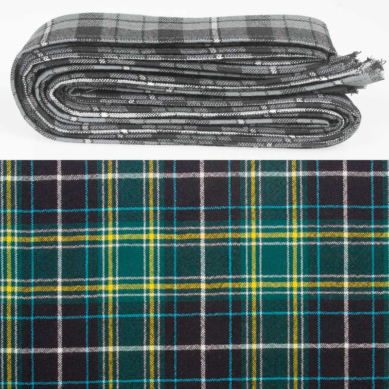 Wool Strip Ribbon in MacKellar Modern Tartan - 5 Strips, Choose your Width (Copy)