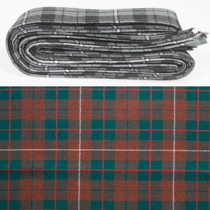 Wool Strip Ribbon in MacKinnon Hunting Modern Tartan - 5 Strips, Choose your Width