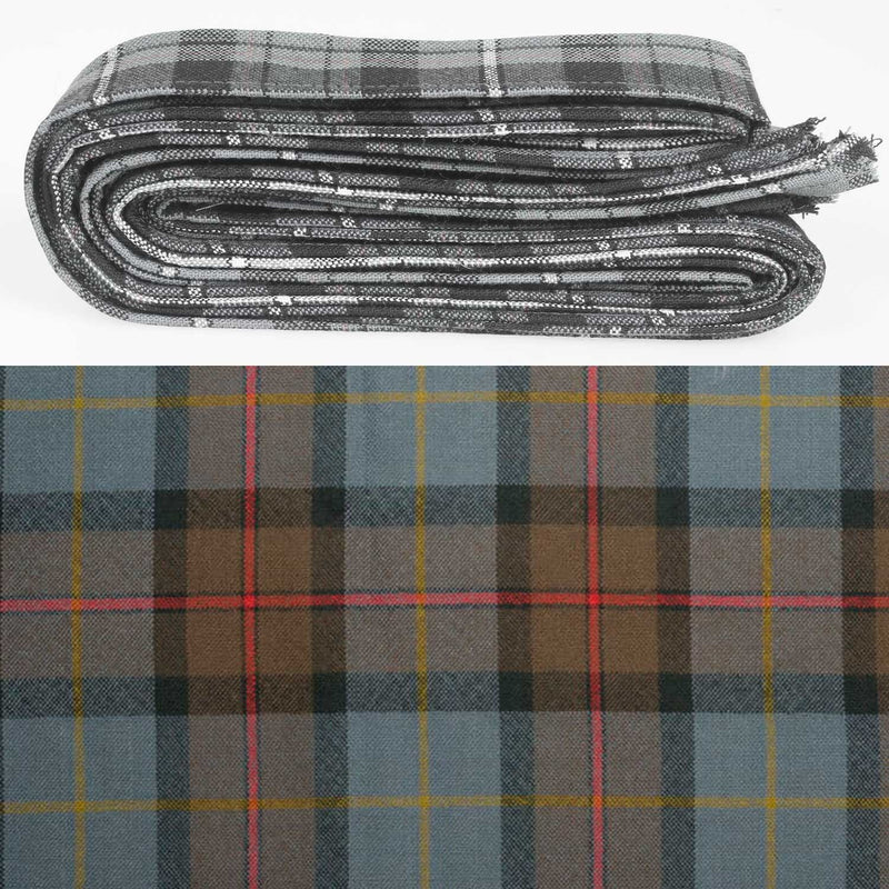 Wool Strip Ribbon in MacLeod of Harris Weathered Tartan - 5 Strips, Choose your Width