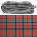 Wool Strip Ribbon in MacNaughton Ancient Tartan showcasing 5 strips available in various widths, ideal for wedding decorations and crafts.
