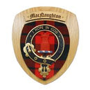 MacNaughton Clan Crest Plaque showcasing intricate craftsmanship and authentic Scottish heritage, perfect for displaying pride in your Scottish ancestry.