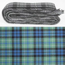Wool Strip Ribbon in MacNeil of Colonsay Ancient Tartan - 5 Strips, Choose Your Width, showcasing the elegant tartan pattern perfect for weddings and special occasions.