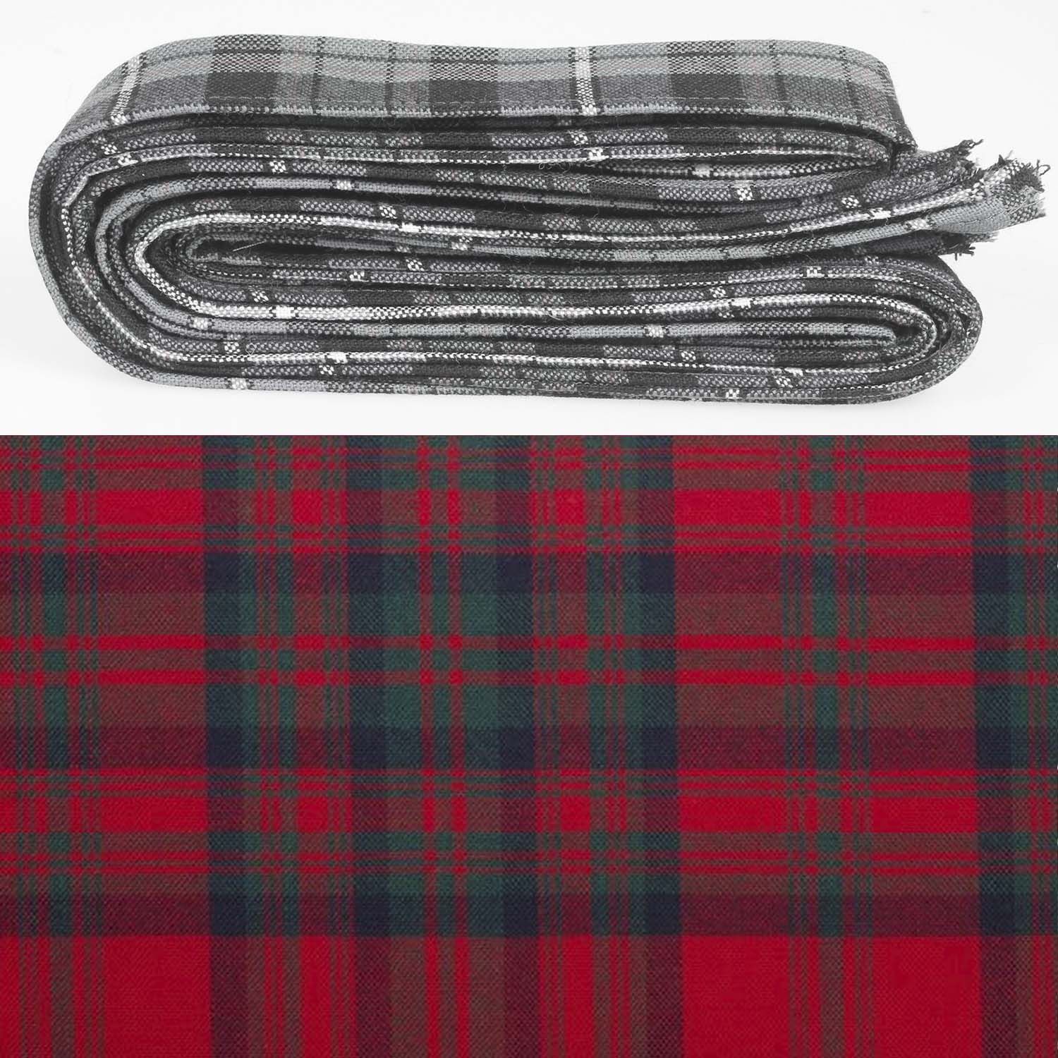 Matheson Red Modern Tartan Ribbon