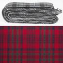 Wool Strip Ribbon in Murray of Tullibardine Tartan showcasing five beautiful strips, perfect for weddings or crafts, available in various widths.