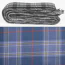 Wool Strip Ribbon in Musselburgh Tartan showcasing its elegant texture and vibrant colors, perfect for wedding decorations and crafts.