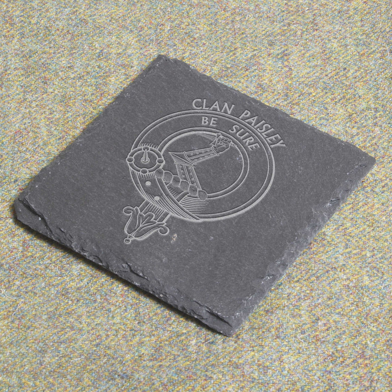 Paisley Clan Crest Slate Coaster