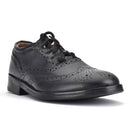 Close-up view of Piper Ghillie Brogues highlighting comfort and durability, perfect for pipers.