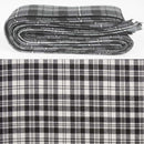 Wool Strip Ribbon in Scott Black & White Tartan, 5 Strips, Choose Your Width - perfect for weddings and stylish craft projects.