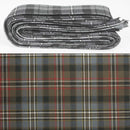 Wool Strip Ribbon in Scott Green Weathered Tartan featuring 5 strips; ideal for weddings and crafts.