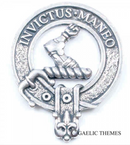 Armstrong Clan Crest Badge in Pewter showcasing the traditional design, perfect for everyday wear and special clan gatherings.