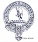 Cranstoun Clan Crest Badge in Pewter featuring a traditional belted design, perfect for wears and clan gatherings.