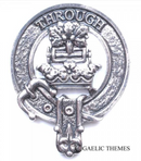Hamilton Clan Crest Badge in Pewter, showcasing the traditional belted design, ideal for everyday wear or clan gatherings.