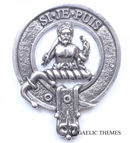 Livingstone Clan Crest Badge in Pewter, a beautifully crafted pewter badge featuring the traditional belted clan design, ideal for everyday wear and clan gatherings.