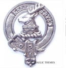 Sempill Clan Crest Badge in Pewter showcasing its traditional design, perfect for cap or brooch wear, ideal for clan gatherings.