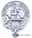 Watson Clan Crest Badge in Pewter featuring a traditional belted design, perfect for everyday wear or clan gatherings.
