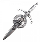 Clan Crest Pewter Kilt Pin with Grierson Crest