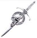 Clan Crest Pewter Kilt Pin with MacAulay Crest