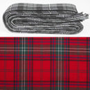 Wool Strip Ribbon in Seton Modern Tartan - A set of 5 versatile wool tartan strips, perfect for weddings and special occasions, showcasing vibrant colors and distinct patterns.