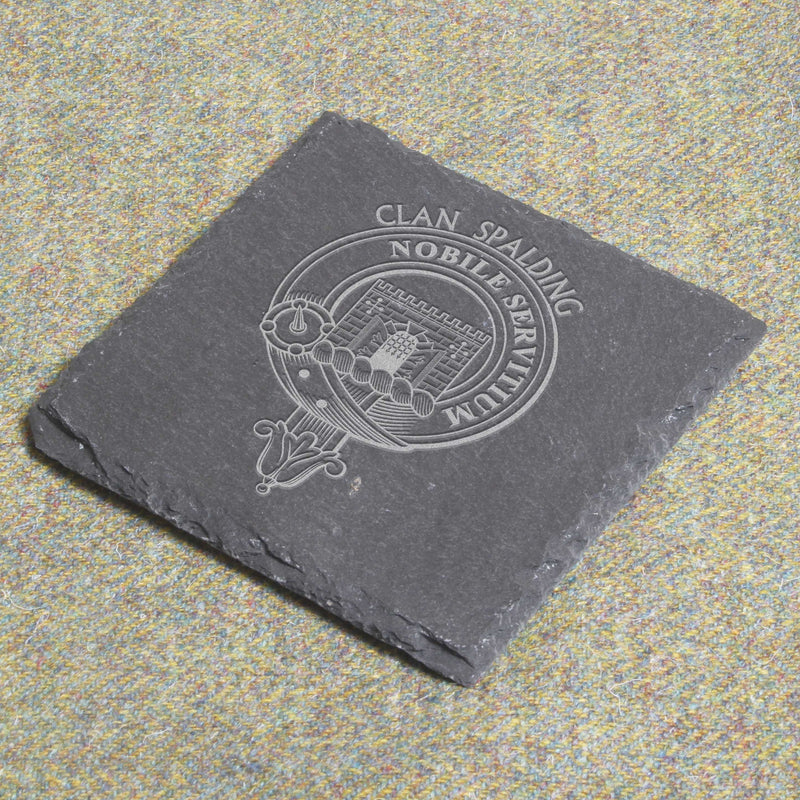 Spalding Clan Crest Slate Coaster