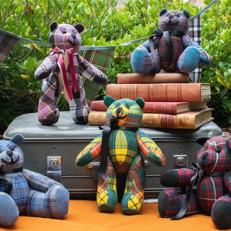 Tartan Heirloom Jointed Bear