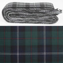 Wool Strip Ribbon in Urquhart Modern Tartan - 5 Strips, Choose Your Width for stylish wedding decorations