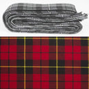 Wool Strip Ribbon in Wallace Modern Tartan - 5 Strips, Choose Your Width, showcasing vibrant tartan designs, perfect for weddings and creative projects.