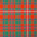 A close-up view of Heavyweight Tartan Material 16oz Wool 'Strome', emphasizing the luxurious wool quality and intricate tartan patterns.