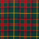 Various sewing projects crafted from Heavyweight Tartan Material 16oz Wool 'Strome', highlighting its versatility in design.