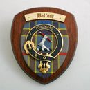 Balfour Clan Crest Plaque showcasing authentic Scottish craftsmanship and vibrant tartan design, perfect for celebrating family heritage.