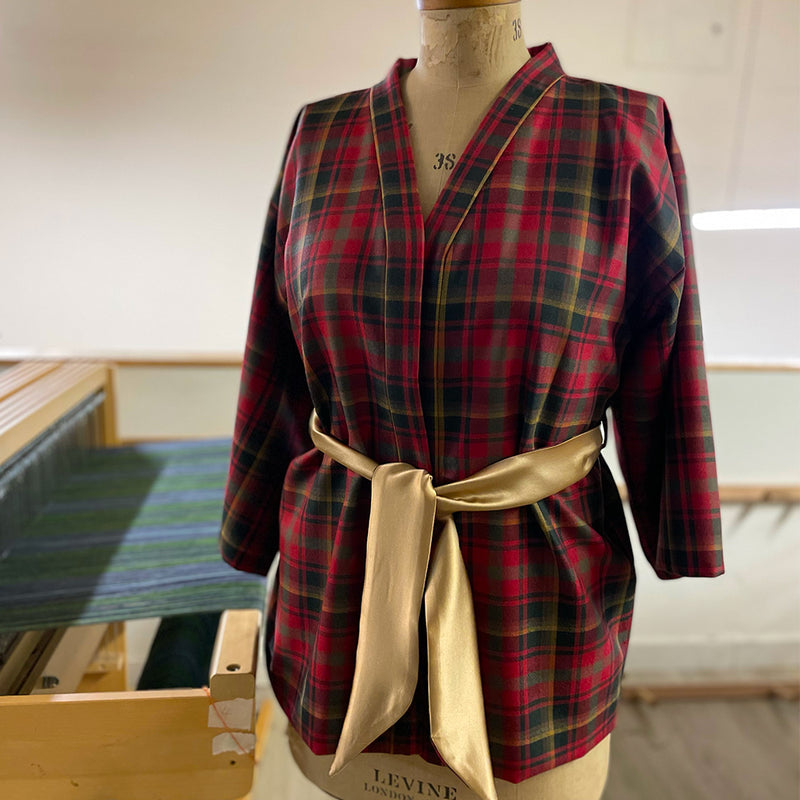 Silk Lined Loretto Jacket - Custom made in your choice of Tartan