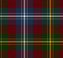 Tartan Handfasting Ribbon - Straight displayed elegantly, showcasing its vibrant colors and intricate pattern for wedding ceremonies.