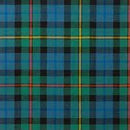 Close-up of the Tartan Handfasting Ribbon - Straight highlighting the fabric texture and vibrant patterns.