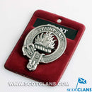 Grant Clan Crest Badge in Pewter showcasing the traditional belted design, perfect for everyday wear and clan gatherings.