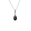 Heathergems Oval Twist Silver Pendant handcrafted in Scotland, featuring unique Scottish design and 925 sterling silver, perfect gift for any occasion.