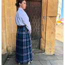 Ladies Floor Length Hand Stitched Kilt - heavyweight, showing detailed craftsmanship and traditional tartan design.