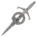 Clan Crest Pewter Kilt Pin with Kirkpatrick Crest