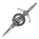 Clan Crest Pewter Kilt Pin with MacKinnon Crest