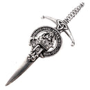 Clan Crest Pewter Kilt Pin with Urquhart Crest