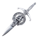 Clan Crest Pewter Kilt Pin with MacThomas Crest