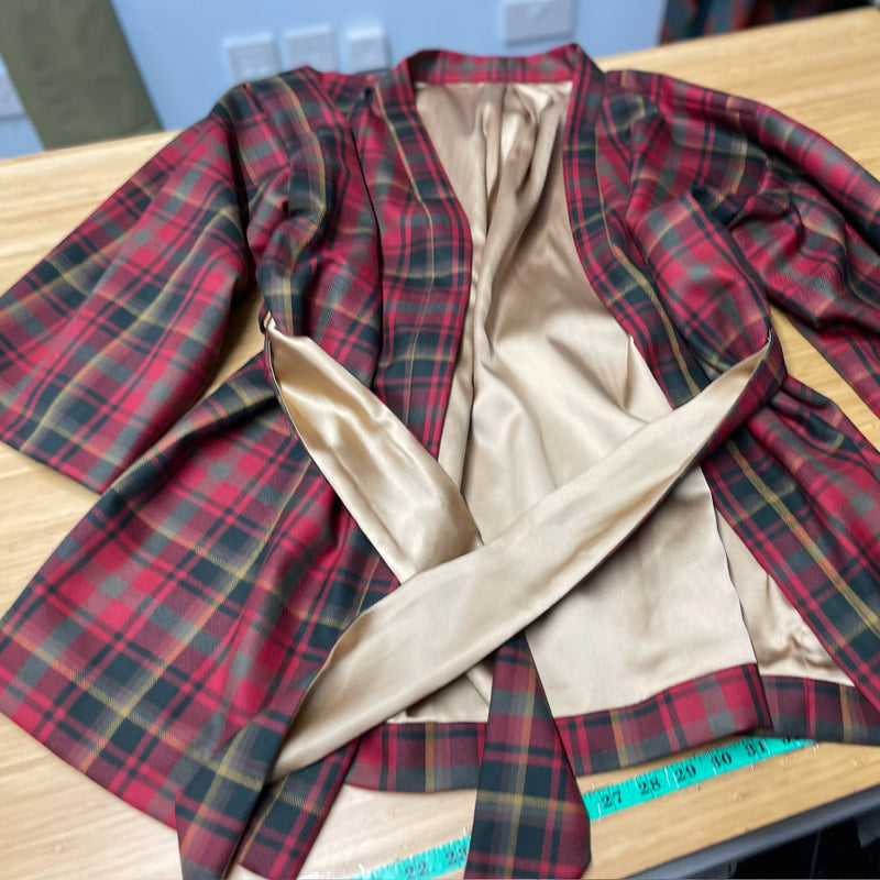 Silk Lined Loretto Jacket - Custom made in your choice of Tartan