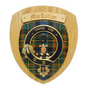 MacLellan Clan Crest Plaque showcasing authentic Scottish craftsmanship and heritage, complete with the MacLellan tartan and intricate design details, perfect for displaying your clan pride.