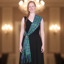 Tartan Sash & Luckenbooth Brooch Set showcasing the elegant spring weight tartan sash made from 100% new wool, perfect for formal occasions.