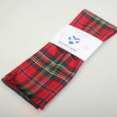 Close-up view of the Luxury Lightweight Scarf in Tartan, highlighting the fine wool texture and intricate pattern details perfect for any stylish outfit.
