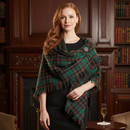 Ladies Wool Tartan Shawl available in over 500 tartans, showcasing its luxurious fabric and stylish design.