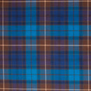 Cut lengths of Heavyweight Tartan Material 16oz Wool 'Strome', ready for custom sewing projects with vibrant patterns.