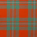 Medium Weight Swatches in hand, demonstrating the size and feel of the fabric, perfect for kilt customization.