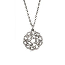 Eternal Interlace Pendant showcasing elegant interlocking design, crafted from high-quality pewter, perfect for layering or solo wear.